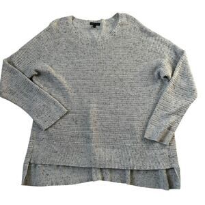 Eileen Fisher Gray Organic Cotton Knit Sweater Women Size XL | 63-52